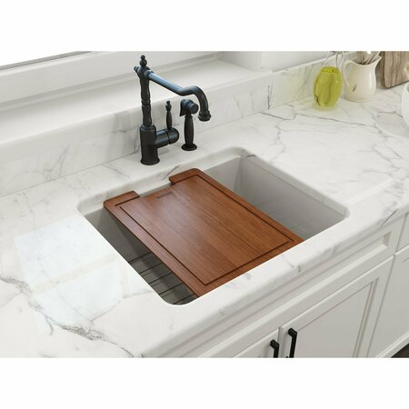 BOCCHI Sotto Dual-mount Fireclay 24 in. Single Bowl Kitchen Sink in White 1627-001-0120